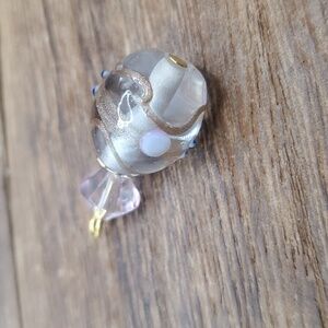 Bridal wedding cake glass‎ pendant